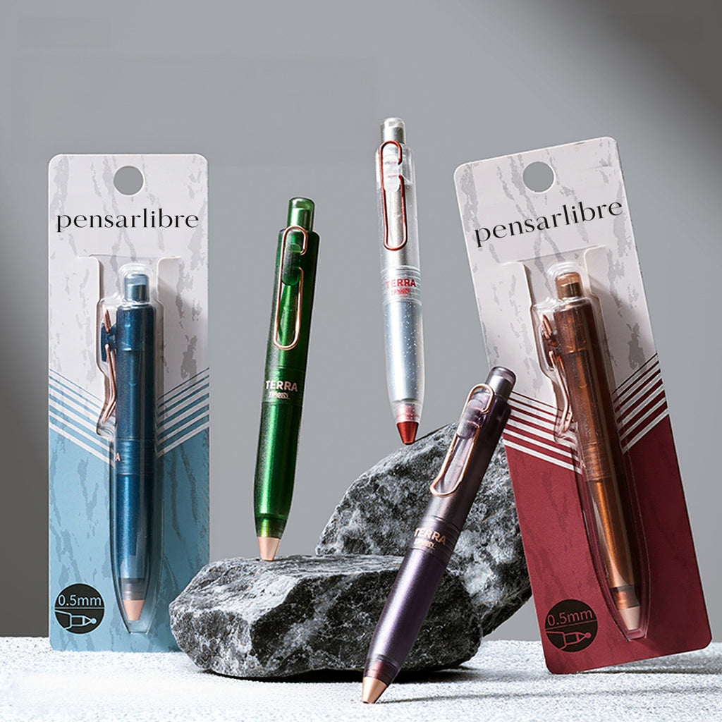 TEERA Series Frosted Translucent Retractable Gel Pen - Marsh