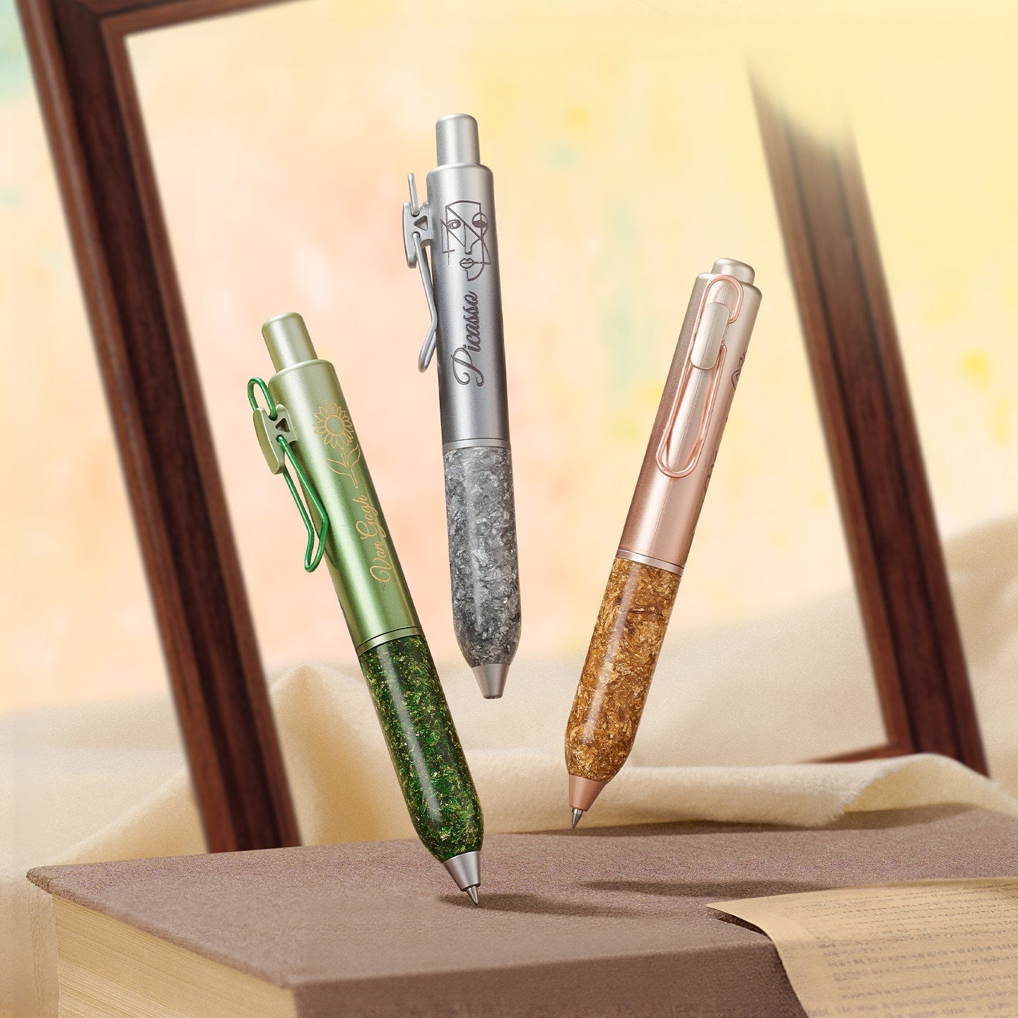Artistic Resin Retractable Gel Pen - Monet
