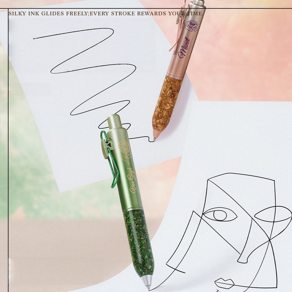 Artistic Resin Retractable Gel Pen - Picasso