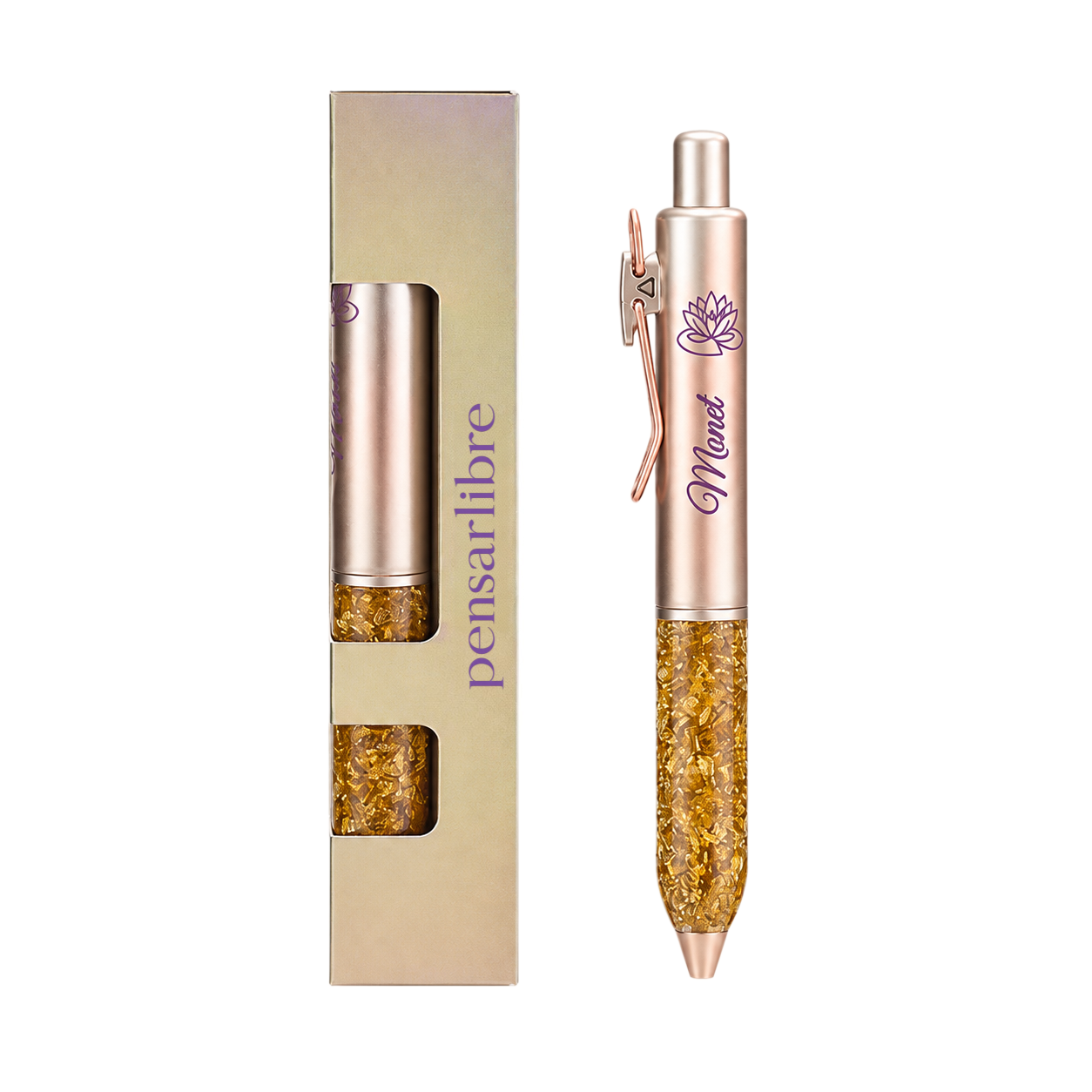 Artistic Resin Retractable Gel Pen - Monet